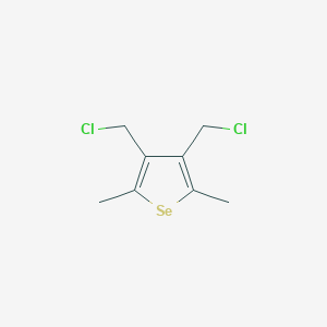 molecular formula C8H10Cl2Se B13771627 3,4-Bis(chloromethyl)-2,5-dimethylselenophene CAS No. 63822-24-2