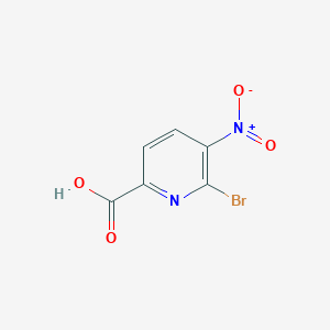 molecular formula C6H3BrN2O4 B1377166 6-Bromo-5-nitropyridine-2-carboxylic acid CAS No. 1211578-33-4