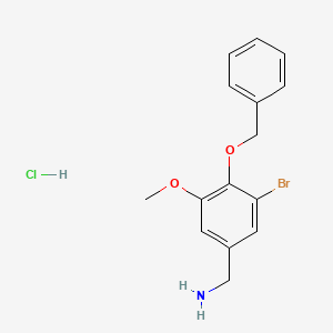 [4-(Benzyloxy)-3-bromo-5-methoxyphenyl]methanamine hydrochloride