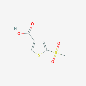 molecular formula C6H6O4S2 B1377171 5-Methanesulfonylthiophene-3-carboxylic acid CAS No. 152538-40-4