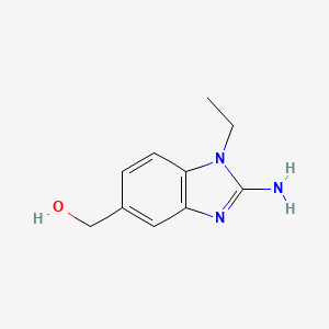 (2-amino-1-ethyl-1H-1,3-benzodiazol-5-yl)methanol