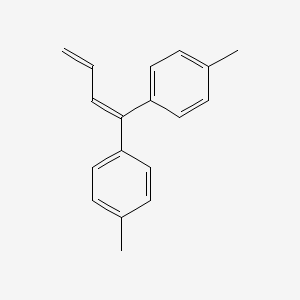 molecular formula C18H18 B13771738 1,1-Bis-(4-methylphenyl)-buta-1,3-diene CAS No. 93874-11-4