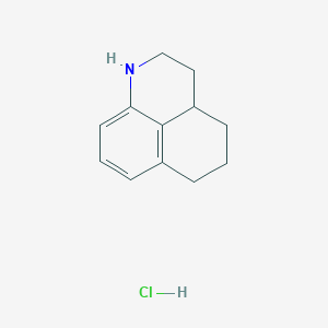 molecular formula C12H16ClN B1377176 2-Azatricyclo[7.3.1.0,5,13]trideca-1(12),9(13),10-triene hydrochloride CAS No. 42025-45-6