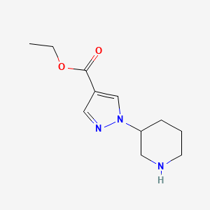 ethyl 1-(piperidin-3-yl)-1H-pyrazole-4-carboxylate