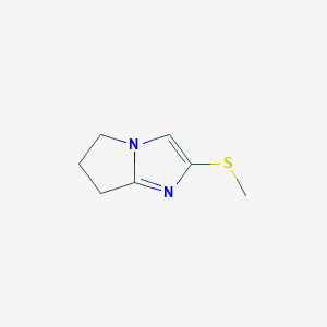 5H-Pyrrolo(1,2-a)imidazole, 6,7-dihydro-2-(methylthio)-