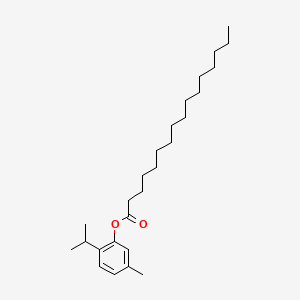 molecular formula C26H44O2 B13771804 5-Methyl-2-(1-methylethyl)phenyl palmitate CAS No. 6550-46-5
