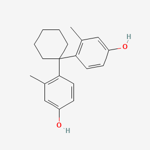 molecular formula C20H24O2 B13771829 4,4'-Cyclohexylidenebis(3-methylphenol) CAS No. 88187-83-1