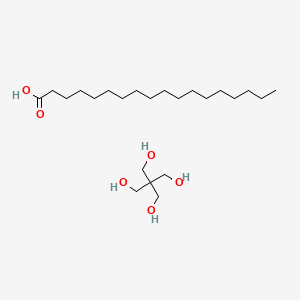 molecular formula C23H48O6 B13771855 Stearic acid, ester with pentaerythritol CAS No. 8045-34-9