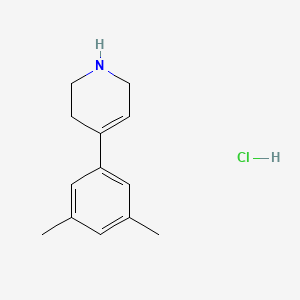 molecular formula C13H18ClN B1377191 4-(3,5-Dimethylphenyl)-1,2,3,6-tetrahydropyridine hydrochloride CAS No. 1427380-83-3