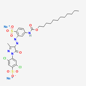 molecular formula C29H35Cl2N5Na2O9S2 B13771956 C.I. Acid Yellow 218 CAS No. 61814-57-1