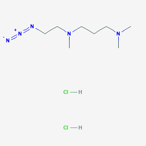 molecular formula C8H21Cl2N5 B1377198 (2-Azidoethyl)[3-(dimethylamino)propyl]methylamine dihydrochloride CAS No. 1432681-85-0