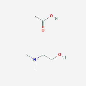 molecular formula C6H15NO3 B13772054 N,N-Dimethyl(2-hydroxyethyl)ammonium acetate 