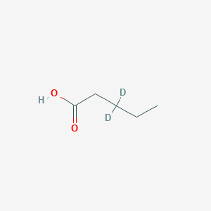 molecular formula C5H10O2 B13772073 Pentanoic-3,3-D2 acid 