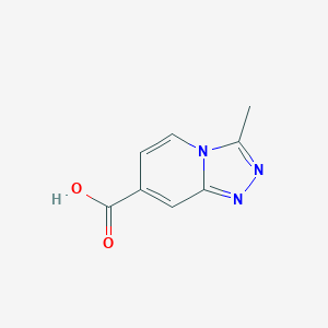 molecular formula C8H7N3O2 B1377209 3-Methyl-[1,2,4]triazolo[4,3-a]pyridine-7-carboxylic acid CAS No. 1215780-28-1