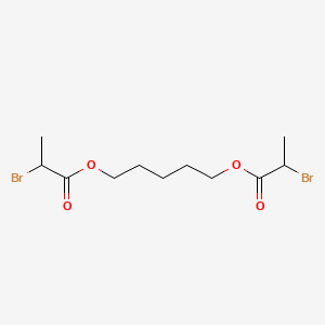 molecular formula C11H18Br2O4 B13772093 Pentane-1,5-diyl bis(2-bromopropionate) CAS No. 94023-70-8