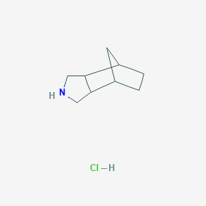 molecular formula C9H16ClN B1377211 4-Azatricyclo[5.2.1.0,2,6]decane hydrochloride CAS No. 1269456-02-1