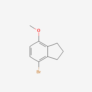 molecular formula C10H11BrO B1377223 4-Bromo-7-methoxyindane CAS No. 872785-24-5
