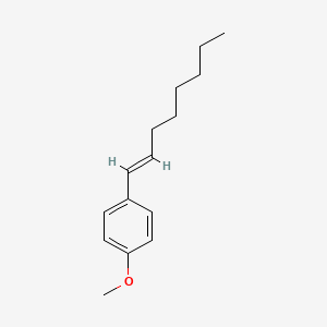 molecular formula C15H22O B13772269 p-(1-Octenyl)anisole CAS No. 71820-46-7