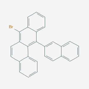 molecular formula C28H17Br B13772325 7-Bromo-12-naphthalen-2-ylbenzo[a]anthracene 
