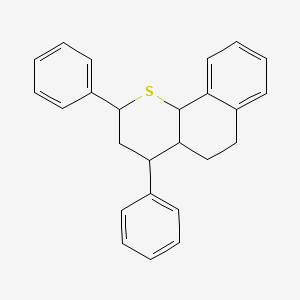 molecular formula C25H24S B13772333 3,4,4a,5,6,10b-Hexahydro-2,4-diphenyl-2H-naphtho(1,2-b)thiopyran CAS No. 65193-64-8
