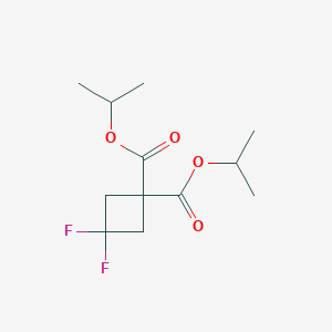 molecular formula C12H18F2O4 B1377236 Diisopropyl 3,3-difluorocyclobutane-1,1-dicarboxylate CAS No. 1225532-89-7