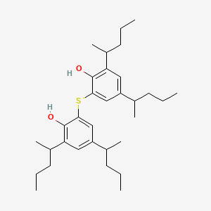 molecular formula C32H50O2S B13772405 2,2'-Thiobis(4,6-di-sec-pentylphenol) CAS No. 90-67-5
