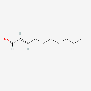 molecular formula C12H22O B13772415 5,9-Dimethyl-2-decenal CAS No. 93840-78-9