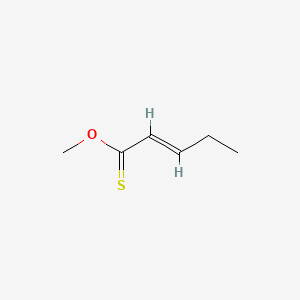 molecular formula C6H10OS B13772426 Methyl pent-2-enethioate CAS No. 84307-99-3