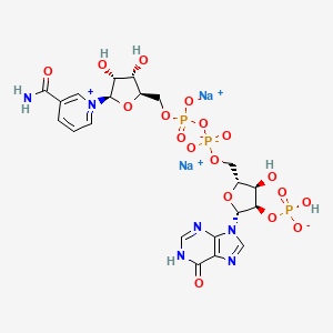molecular formula C21H25N6Na2O18P3 B13772429 Nicotinamide hypoxanthine dinucleotide*P hosphate DI 
