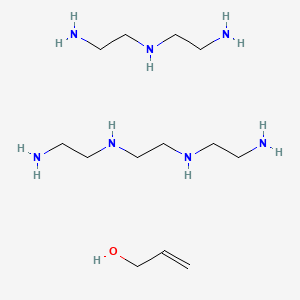 molecular formula C13H37N7O B13772433 N'-[2-(2-aminoethylamino)ethyl]ethane-1,2-diamine;N'-(2-aminoethyl)ethane-1,2-diamine;prop-2-en-1-ol 