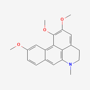 molecular formula C20H21NO3 B13772454 1,2,10-Trimethoxydehydroaporphine CAS No. 70403-80-4