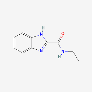 molecular formula C10H11N3O B13772466 N-ethyl-1H-benzo[d]imidazole-2-carboxamide 