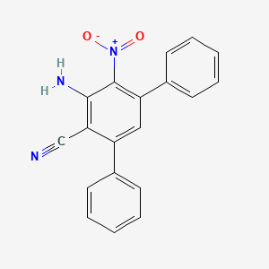 molecular formula C19H13N3O2 B13772489 2-Amino-4,6-diphenyl-3-nitrobenzonitrile CAS No. 945677-56-5