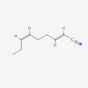 molecular formula C9H13N B13772490 (2E,6Z)-Nona-2,6-dienenitrile CAS No. 97752-28-8