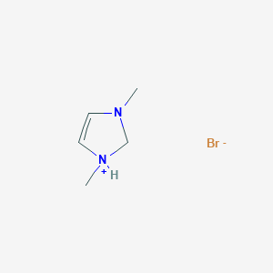 molecular formula C5H11BrN2 B13772511 1,3-Dimethyl-2,3-dihydro-1H-imidazol-1-ium bromide CAS No. 71027-57-1
