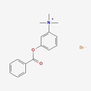 molecular formula C16H18BrNO2 B13772599 3-Benzoyloxyphenyltrimethylammonium bromide CAS No. 64048-40-4