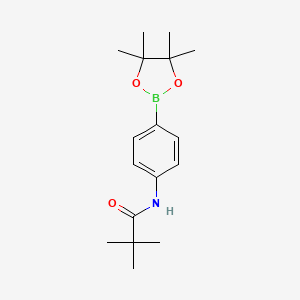 2,2-dimethyl-N-[4-(tetramethyl-1,3,2-dioxaborolan-2-yl)phenyl]propanamide