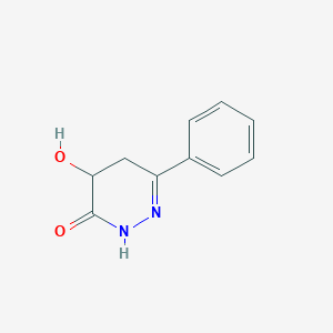 molecular formula C10H10N2O2 B13772666 4-Hydroxy-6-phenyl-4,5-dihydropyridazin-3(2H)-one CAS No. 70529-47-4