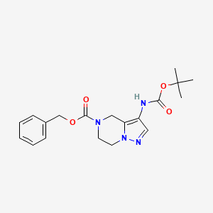 benzyl 3-((tert-butoxycarbonyl)amino)-6,7-dihydropyrazolo[1,5-a]pyrazine-5(4H)-carboxylate
