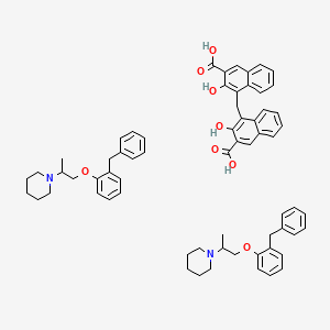 molecular formula C65H70N2O8 B13772714 Benproperine embonate CAS No. 64238-92-2
