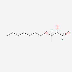 molecular formula C11H20O3 B13772733 Butanal, 3-(heptyloxy)-2-oxo- CAS No. 68555-32-8