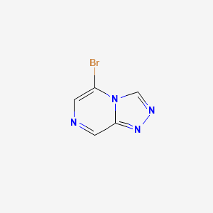 molecular formula C5H3BrN4 B1377282 5-Bromo-[1,2,4]triazolo[4,3-a]pyrazine CAS No. 63744-29-6