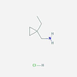 molecular formula C6H14ClN B1377286 (1-Ethylcyclopropyl)methanamine hydrochloride CAS No. 1301739-69-4