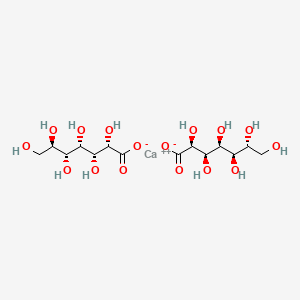molecular formula C14H26CaO16 B13772867 calcium;(2S,3R,4S,5R,6R)-2,3,4,5,6,7-hexahydroxyheptanoate CAS No. 68310-14-5