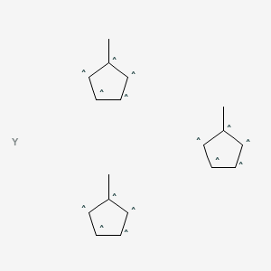 molecular formula C18H21Y B13772876 Tris(methylcyclopentadienyl)yttrium(III) 