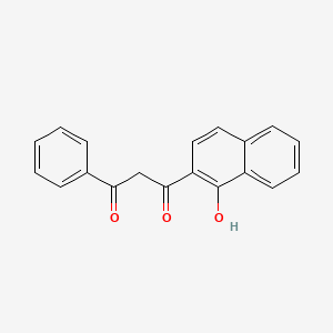 molecular formula C19H14O3 B13772881 1,3-Propanedione, 1-(1-hydroxy-2-naphthalenyl)-3-phenyl- CAS No. 63450-45-3