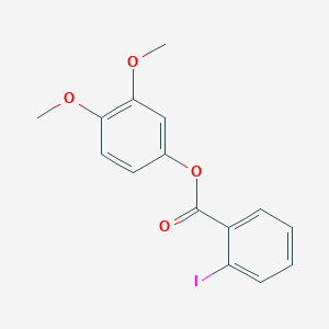 molecular formula C15H13IO4 B13772885 3,4-Dimethoxyphenyl 2-iodobenzoate 