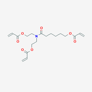 molecular formula C19H27NO7 B13772915 N,N-Bis(2-acryloxyethyl)-6-acryloxyhexanamide CAS No. 66028-32-8