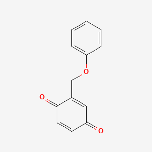 molecular formula C13H10O3 B13772927 2-Phenoxymethyl-1,4-benzoquinone CAS No. 7714-50-3