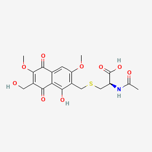molecular formula C19H21NO9S B13772937 Fibrostatin F CAS No. 91776-45-3
